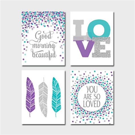 Set Of Prints For Baby Girl Nursery You Are So Loved Print Good Morning