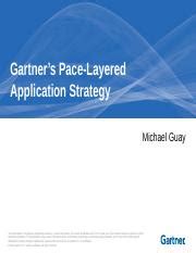 Gartner Pace Pptx Gartner S Pace Layered Application Strategy Michael