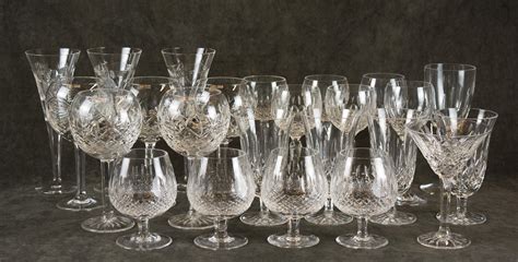 Lot WATERFORD CRYSTAL STEMWARE GROUP IN SIX PATTERNS