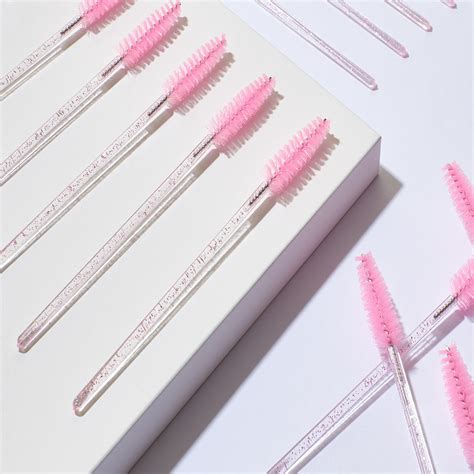 Mascara Wands Spoolies Pink Glitter Pretty Little Pro Mades