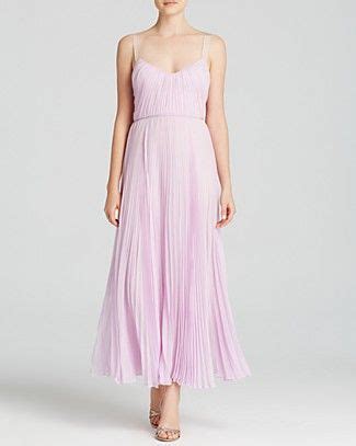 Jill Jill Stuart Gown Sleeveless Pleated Silk Chiffon Women