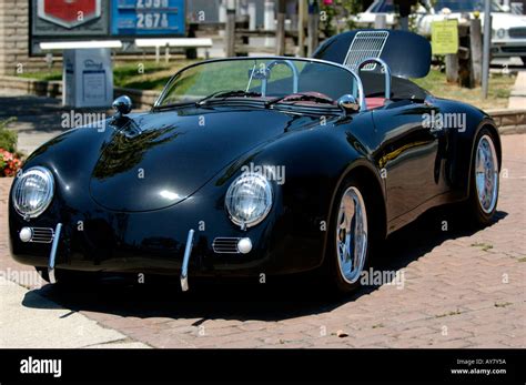 Porsche 356 Speedster black convertible Stock Photo - Alamy