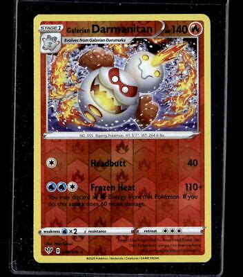 Pokemon Galarian Darmanitan 028 189 Darkness Ablaze Reverse Holo EBay