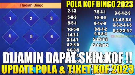 Pola Kof Bingo Dan Update Tiket Kof Bingo Loterry Auto Panen