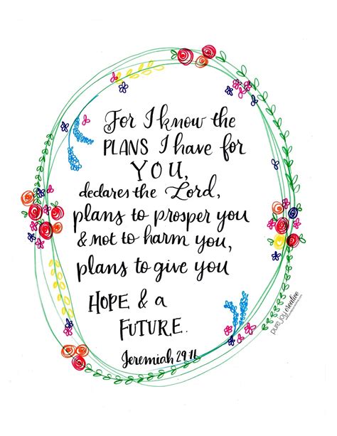 Free Printable Jeremiah 29:11 Scripture Art - Frugal & Focused ...