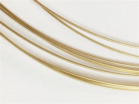 Solid Gold Jewelry Wire 20 Gauge Half Hard Wire For Jewelry Making 28g 5g 4 Inches Wire