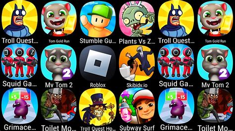 Troll Quest Tv Show Tom Gold Run Stumble Guys Plants Vs Zombies Squid