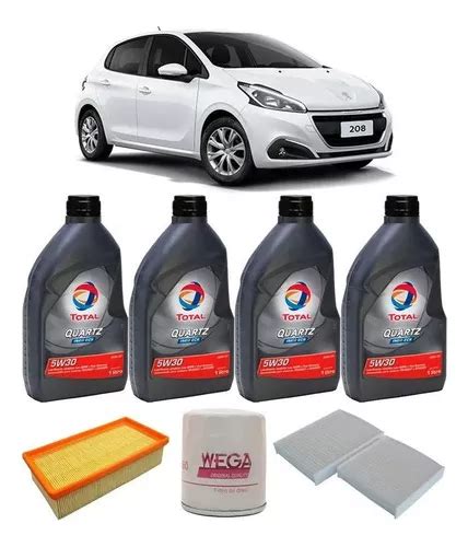 Kit Troca Leo Total 5w30 Para Peugeot 208 1 2 Flex 2016 A Frete grátis