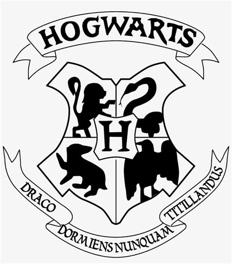 Harry Potter Hogwarts Logo Drawing