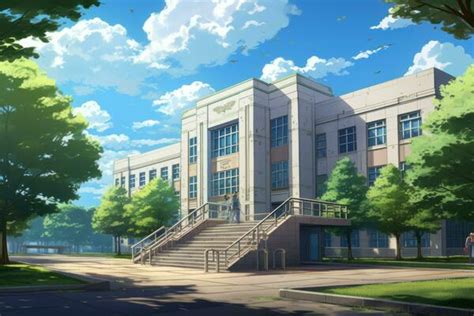 Anime High School Background