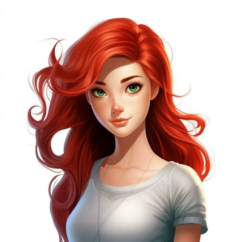 Person Red Hair 2d cartoon illustraton on white background 30690879 Stock Photo at Vecteezy