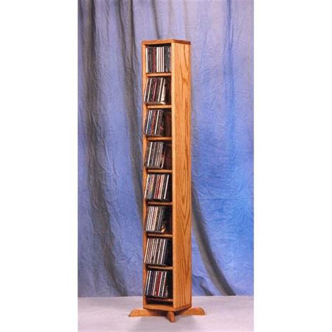 Wood Shed Solid Oak Dowel Cabinet For Cds