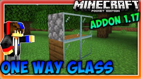 One Way Glass Addon Mcpe One Way Glass Mod Minecraft Pe Youtube