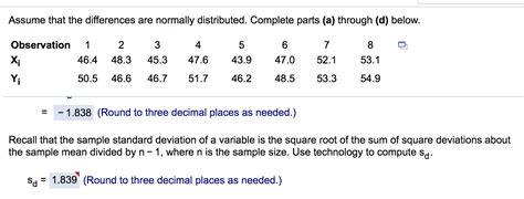 Solved How Do You Calculate Sd Given This Information Also Chegg