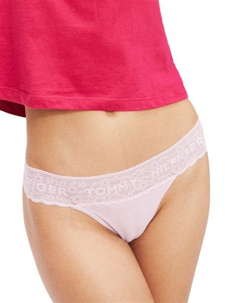 Tommy Hilfiger Pack Lace Waist Thongs Belle Lingerie