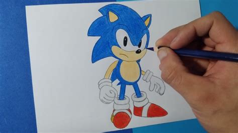 Cómo dibujar a Sonic Clásico How to draw Classic Sonic YouTube