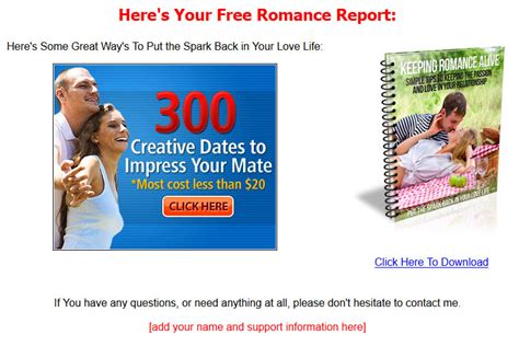 Keeping Romance Alive Plr List Building Package Private Label Rights