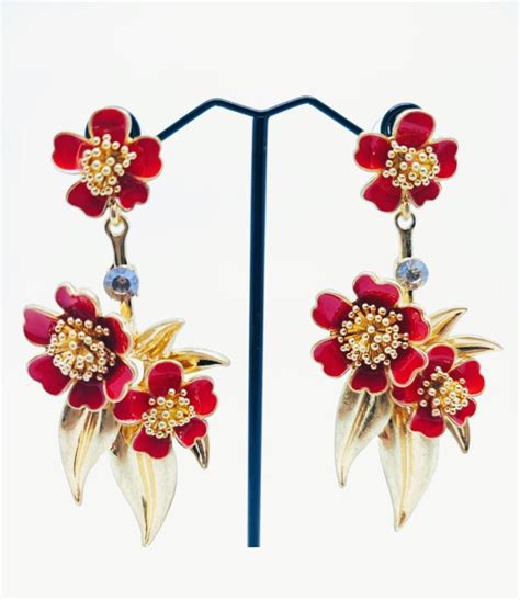 Oscar De La Renta Spring Garden Boucles D Oreilles Catawiki