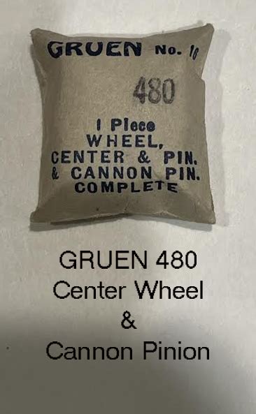 Gruen Center Wheel & Cannon Pinion Complete - Watch Parts For Less