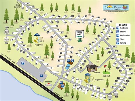 Park Map Cajun Heritage Rv Park