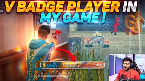 V Badge Player In My Game Free Fire V Badge Op Revenge Free Fire