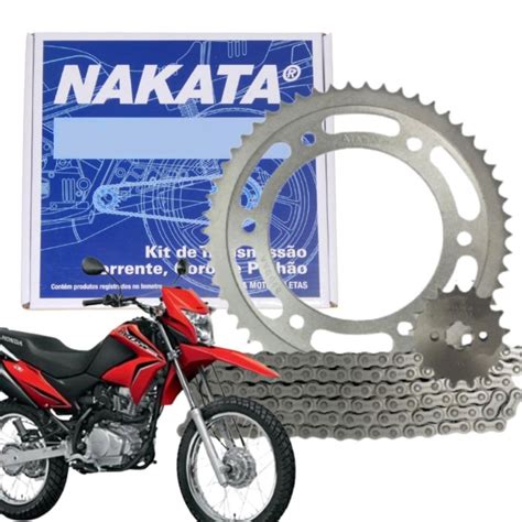 Kit Relacao Tracao Transmissao Sem Retentor Honda Nxr Bros