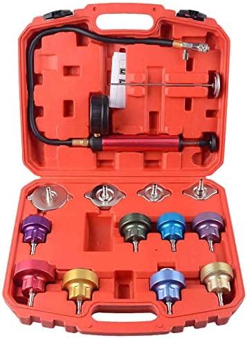 14 Pcs Automotive Cooling System Radiator Pressure Tester Kit Aluminum