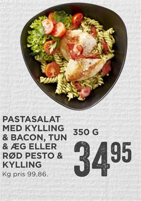 Pastasalat Med Kylling Bacon Tun G Eller R D Pesto Kylling