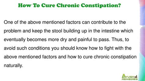 Ppt How To Cure Chronic Constipation And Improve Digestion Process Powerpoint Presentation