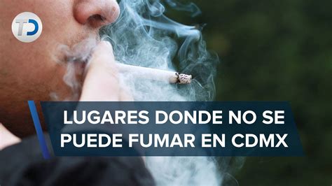 En qué lugares no se puede fumar en CdMx por Ley Antitabaco YouTube