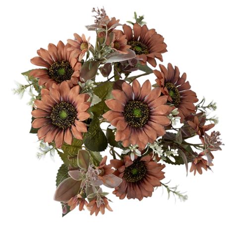 Fall Decorations Clearance Blecry Artificial Flowers Sun Bouquet Dark