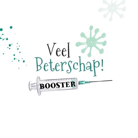 Beterschapskaart Boostershot Injectienaald Kaartje Go