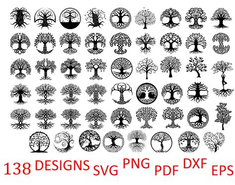 SVG Files For Cricut Projects Celtic Tree Of Life Vector Etsy