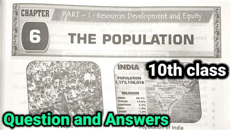 Th Class Social The Population Lesson Question And Answers