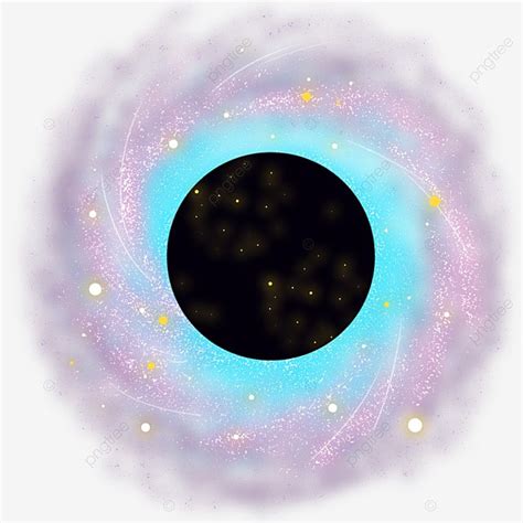 Holes PNG Transparent Blue Purple Black Hole Light Spin Starry Sky