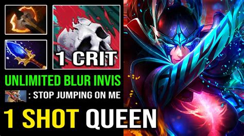 1 SHOT QUEEN Unlimited Blur Phantom Assassin With Aghanim Battle Fury