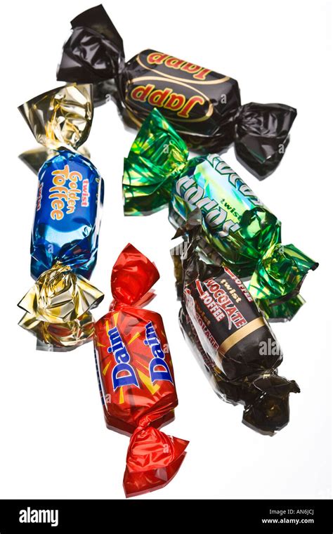 Assorted Chocolates Sweets Candy In Foil Wrappers Stock Photo Alamy