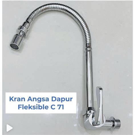 Jual Kran Dapur Keran Angsa Fleksible Kitchen Tembok Wall Flexible