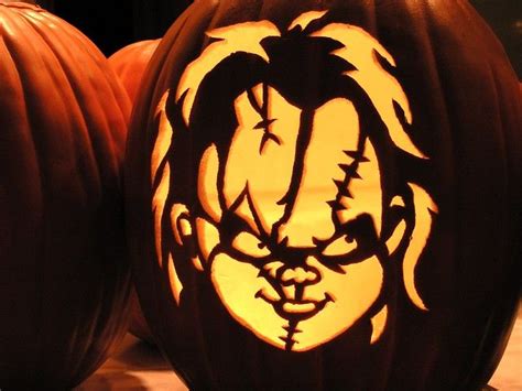 Chucky Halloween Pumpkin Stencils Pumpkin Carving Pumpkin Carving