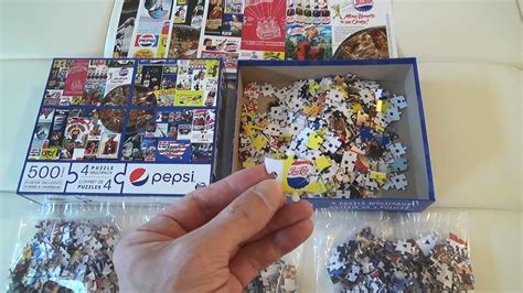 PEPSI 4 PUZZLE MULTIPACK 500 PIECES UNBOXING AND CUSTOMER REVIEW FUN