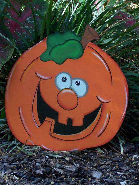 Fall Yard Art Halloween Yard Art Pumpkin Yard Art Halloween Etsy Halloween Yard Art