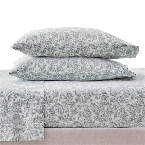 Better Homes And Gardens 400 Thread Count Paisley Taupe Hygrocotton Performancesheet Set Queen 4