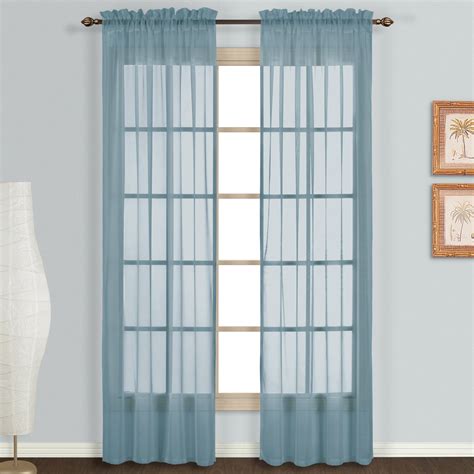 Slate Blue Sheer Curtains Curtains And Drapes 2023