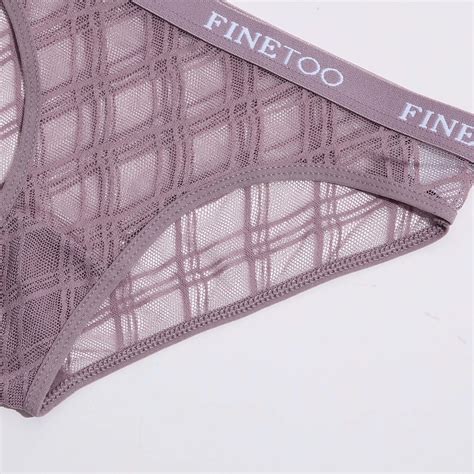 Finetoo New Wholesale Women Sexy Fashion Seamless Soft Lace Briefs M Xl Panties Female Lingerie
