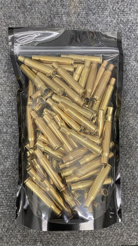 30 06 Fired Brass 100 Ct Clean Polished Terminal Munitions