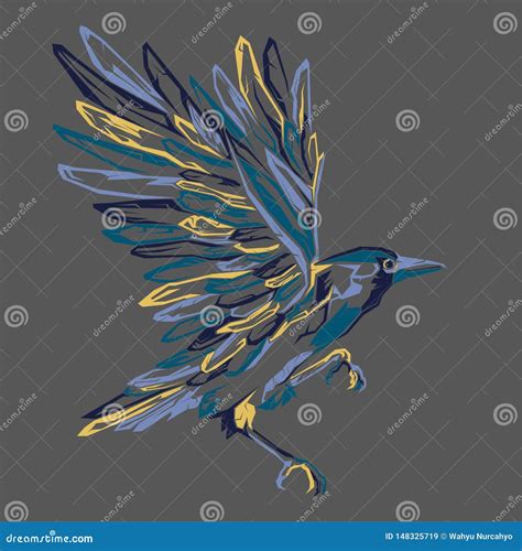 Elegant Bird Pop Art Stock Vector Illustration Of Isolated 148325719