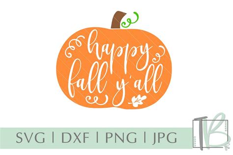 Happy Fall Y'all SVG, Pumpkin SVG