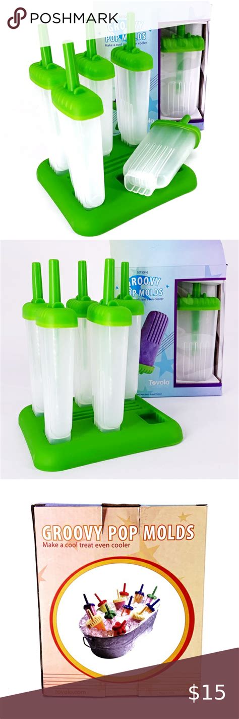 Tovolo Groovy Pop Ice Cream Molds And Stand Nib Ice Cream Safe Food