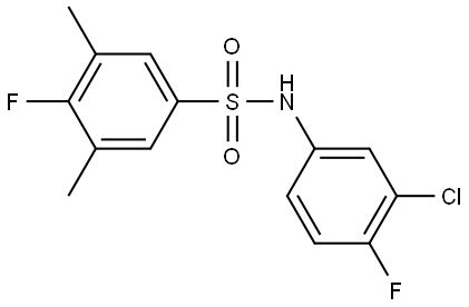 Benzenesulfonamide N 3 Chloro 4 Fluorophenyl 4 Fluoro 3 5 Dimethyl