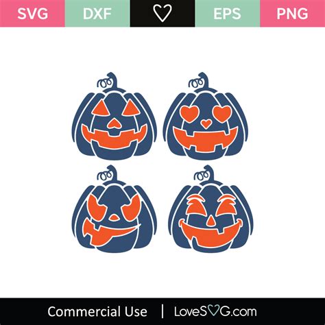 Halloween Pumpkins Svg Cut File